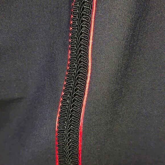 Stylish Black Pants with Red Stripe - Picture 3 of 3